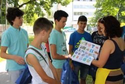Otroški svet so po učenju slovenščine obiskali mladi iz Podgorice.