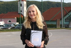 Tanja Sluga Kobe, avtorica knjige Gorjansko srce. To je njeno prvo samostojno knjižno delo.