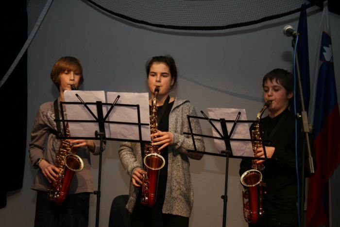 Nastop učencev Glasbene šole Sevnica.