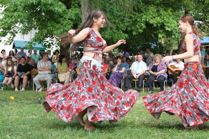 S plesom so se na Tednu kultur predstavili tudi novomeški Romi (Foto: I. Vidmar)