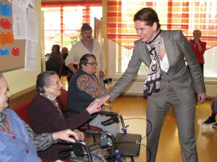 Bratuškova je obiskala tudi Dom starejših občanov Kočevje. (Foto: M. L.-S.)