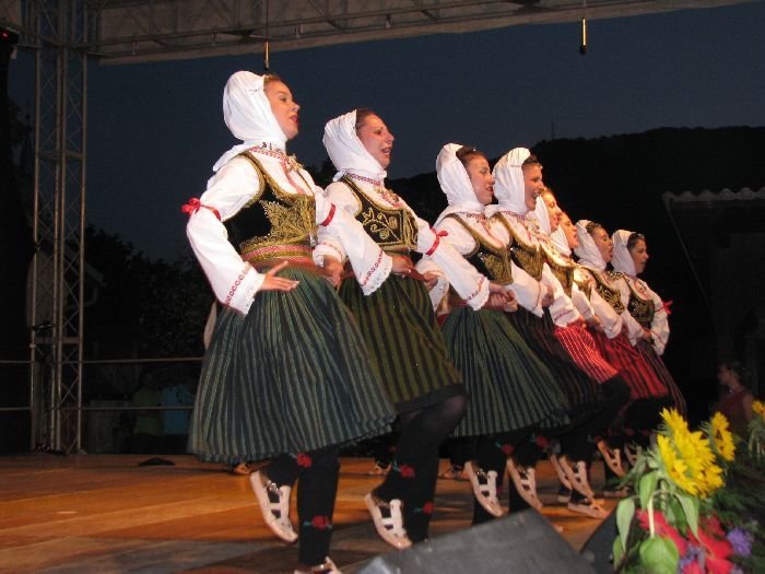 Na osrednji prireditvi se je predstavilo 5 folklornih skupin, med njimi tudi dve iz Srbije. (Foto: M. L.-S.)