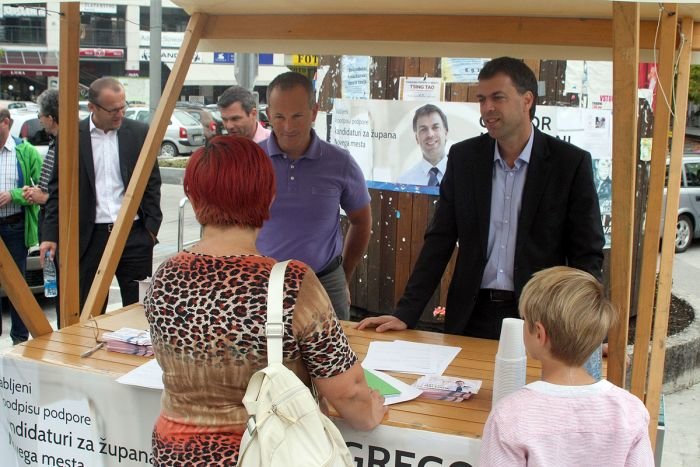 Gregor Macedoni je začel zbirati podpise podpore za župansko kandidaturo. (Foto: B. B.)