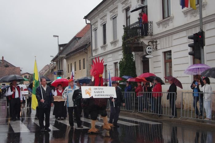 FOTO: Jernejeva povorka kljub dežju uspela