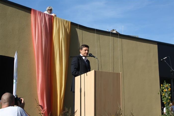 Predsednik Pahor je spodbudno nagovoril udeležence. (Foto: M. L.)