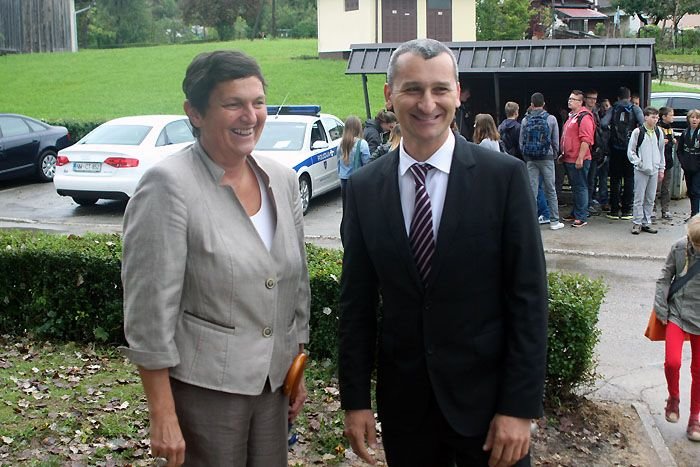 Samo Omerzel in ravnateljica Darja Brezovar (Foto: B. B.)