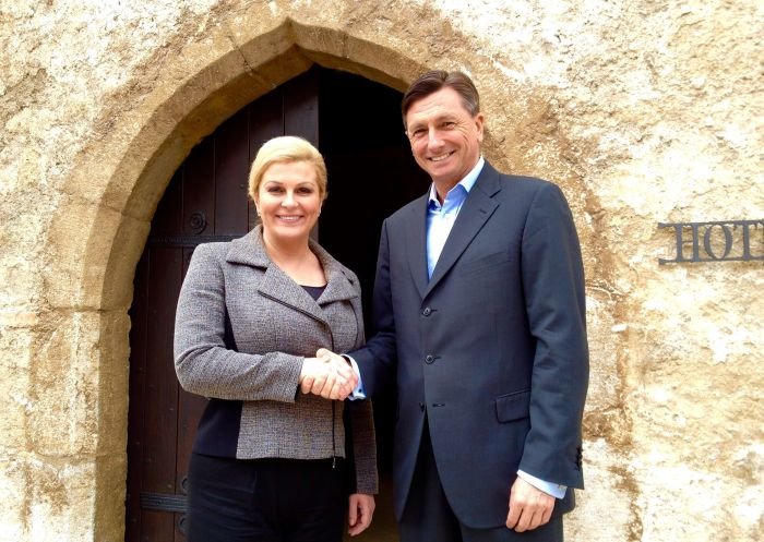 Borut Pahor in Kolinda Grabar-Kitarović (Foto: Urad predsednika RS)