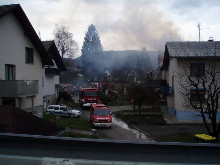 Požar v Dolenjskih Toplicah (Foto: P. P.)