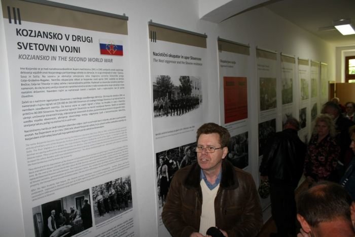 Tomaž Teropšič je predstavil stalno zbirko o odporu na Kozjanskem. (Foto: M. L.)