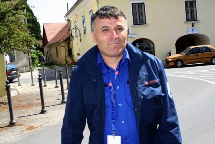 Vodja občinskega štaba civilne zaščite občine Kostanjevica na Krki Robert Zagorc. (Foto; M. L.)