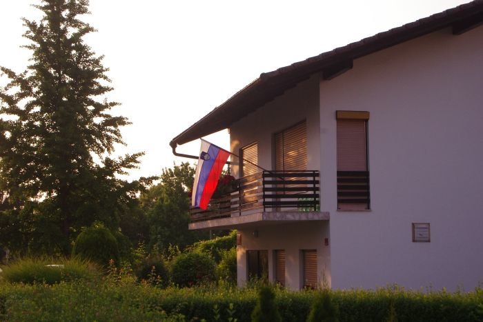 Naj z vaših domov plapola slovenska zastava. (Foto: L. M.)