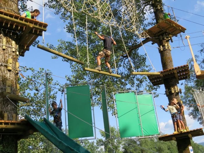 Adrenalinski park v kampu Podzemelj. (Foto: Arhiv DL)