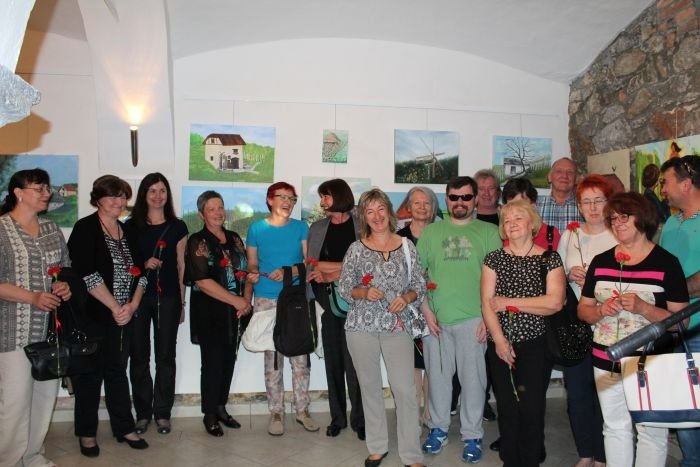 Včeraj so v Trebnjem odprli tudi razstavo del, ki so nastala na ex-temporu na vinogradniški gorici Lisec.