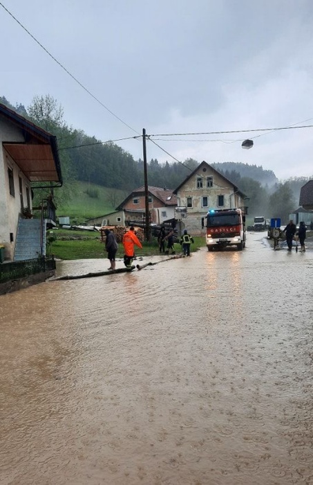 Poginuli labod v Češči vasi; še čistili posledice neurja