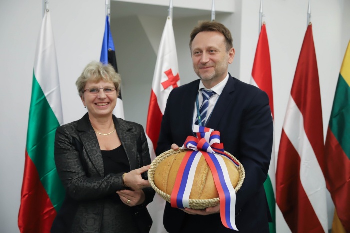 Ministrica Irena Šinko in slovaški minister Samuel Vlčan (Fotografiji: Ministrstvo za kmetijstvo, gozdarstvo in prehrano)