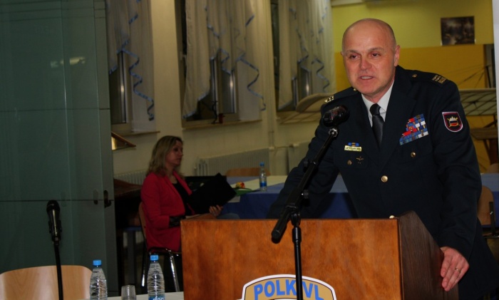 Zbrane veterane je v imenu vojašnice nagovoril podpolkovnik Aleš Zajc.
