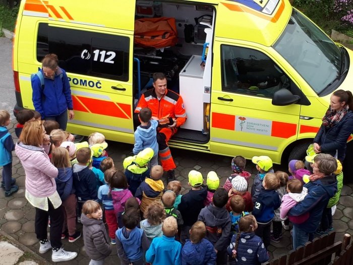 Obisk reševalca in reševalnega vozila