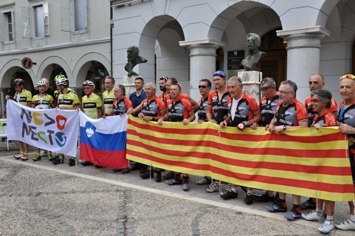 Katalonski kolesarji v Novem mestu