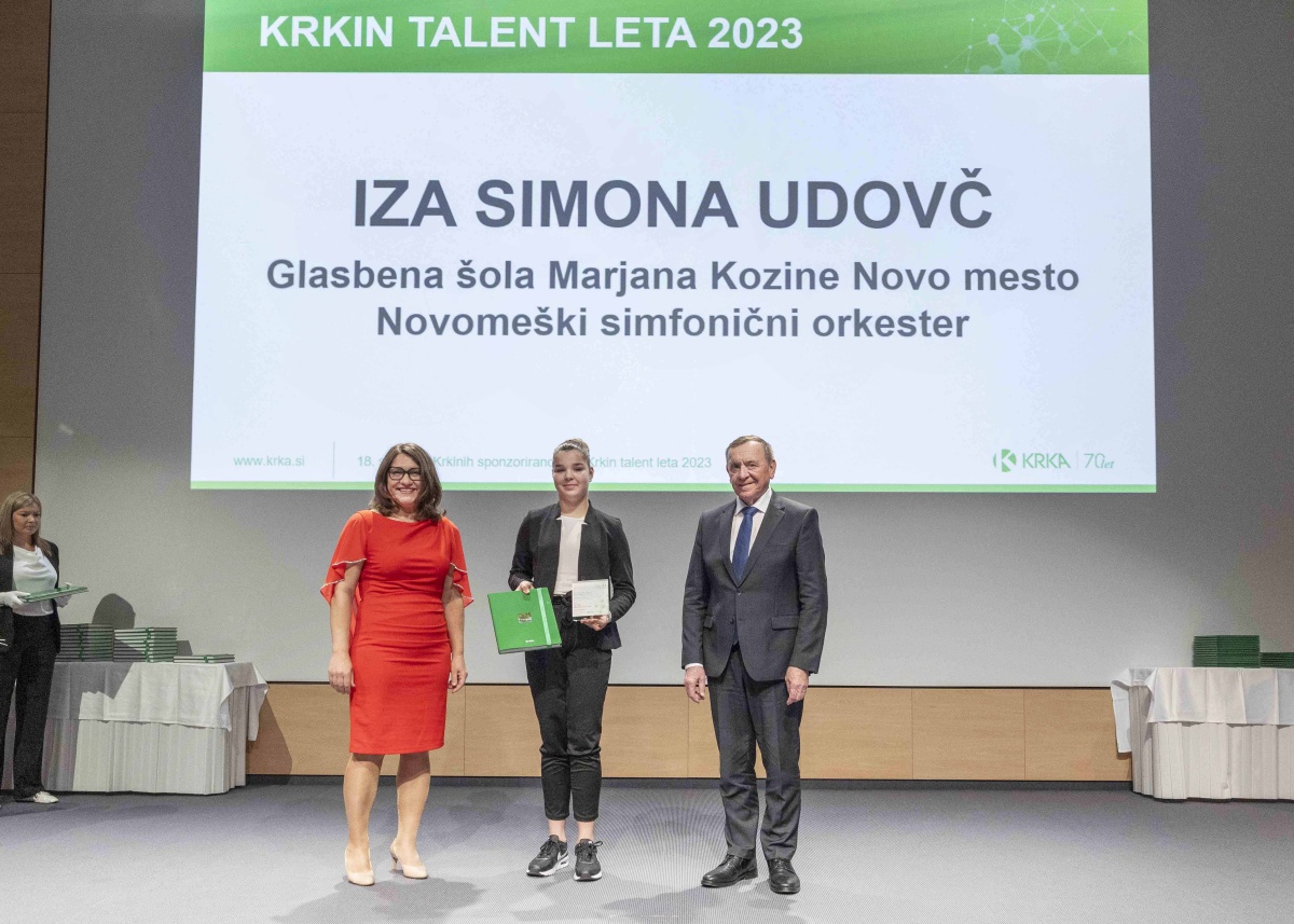 V Krki razglasili mlade talente leta 2023