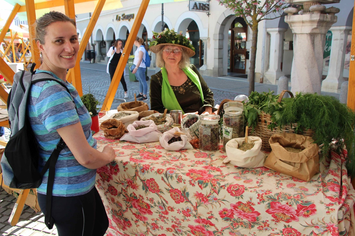 Festival zelišč, ki potuje po Sloveniji, se je letos ustavil v Novem mestu. (Foto: M. Ž.)