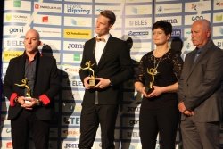 Najboljša atleta Slovenije sta Luka Janežič in Martina Ratej. (Foto: I. Vidmar)