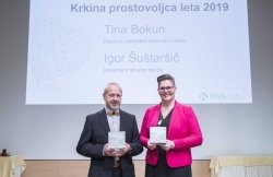 Krkina prostovoljca leta 2019 sta Igor Šuštaršič in Tina Bokun. (Foto: Krka)