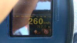 ... namerili 260km/h. (foto: PPP Novo mesto)