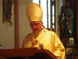 Nadškof metropolit msgr.  Stanislav Zore  je imel pridigo.