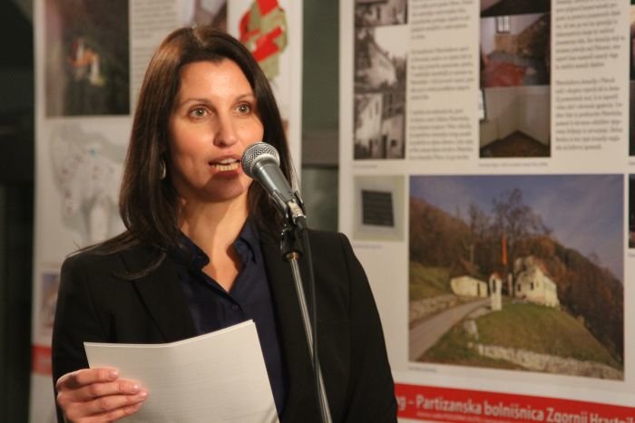 O pomembnosti varovanja kulturne dediščine je govorila tudi direktorica direktorata za kulturno dediščino Špela Spanžel. (Foto: I. Vidmar)