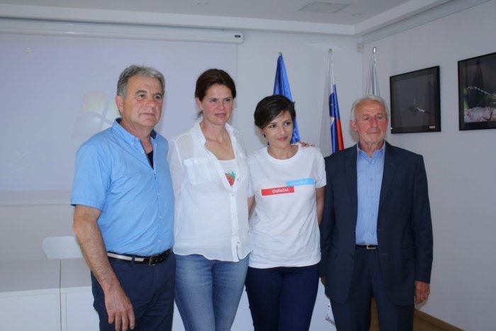 Z leve: Slavko Bizjak, Alenka Bratušek, Saša Jerele in Marijan Žibert (Foto: M. L.)