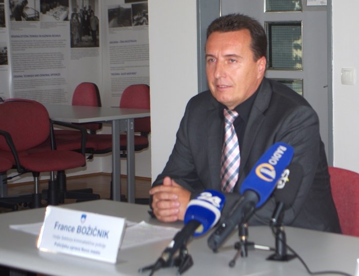 France Božičnik , vodja sektorja Kriminalistične policije na PU Novo mesto