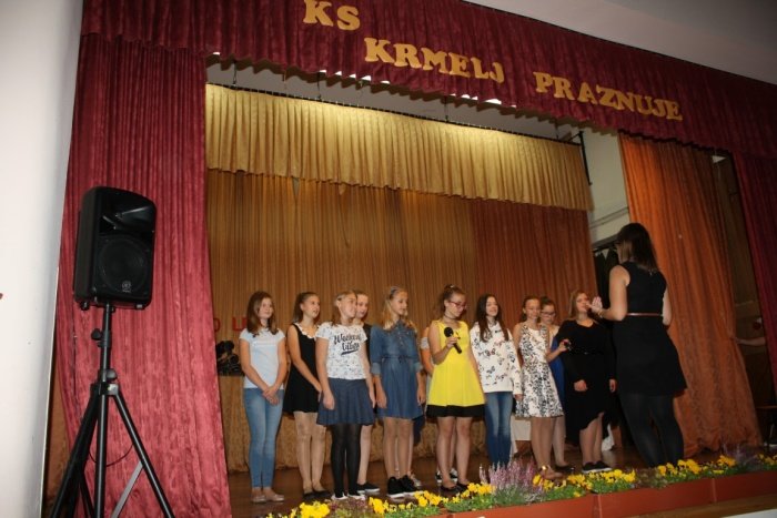 Učenci osnovne šole Krmelj so z nastopi popestrili prireditev. (Foto: M. L.)
