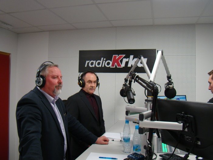 Tokrat sta se v studiu Radia Krka soočila Franc Škufca in Jože Papež (Foto: Radio Krka)