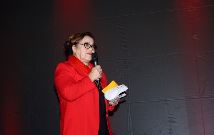Predsednica območnega združenja Breda Drenek Sotošek se je v nagovoru zahvalila vsem za izkazano človečnost. (Foto: M. L.)