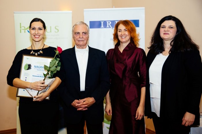Za svoje družbeno odgovorno ravnanje so v Komunali Brežice prejeli laskavo nagrado za strateško celovitost pravne osebe HORUS 2018, ki jo je prevzela direktorica mag. Jadranka Novoselc (Foto Mediaspeed)