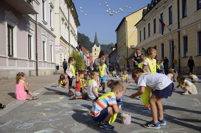 Precej dogodkov ob tednu mobilnosti v Krškem je posvečeno najmlajšim. (Foto: Občina Krško)