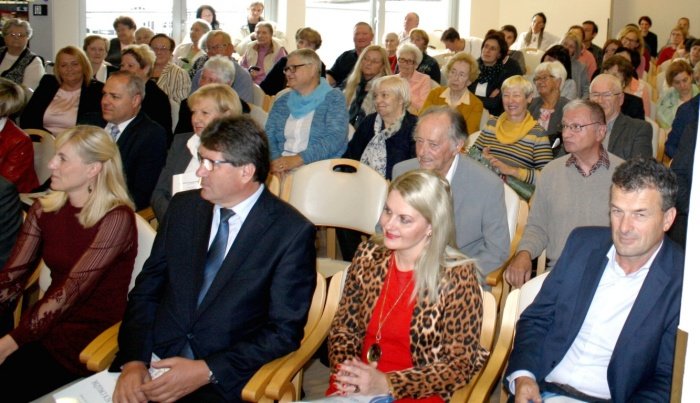 Na prireditvi so med drugimi posebej pozdravili Igorja Zorka, lastnika brežiškega doma upokojencev (desno).(Foto: M. L.)