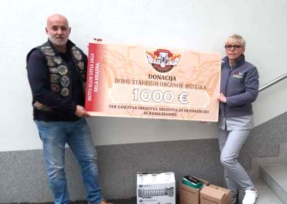 Donacija - lepa poteza belokranjskih motoristov.