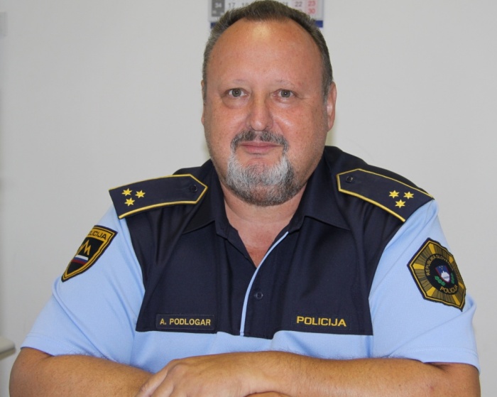 Andrej Podlogar, inšpektor v Sektorju uniformirane policije na Policijski upravi Novo mesto (foto: PU Novo mesto)
