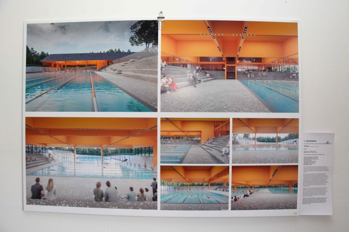 Zmagovalna rešitev za bazenski kompleks v Češči vasi. (Foto: M. Ž.)