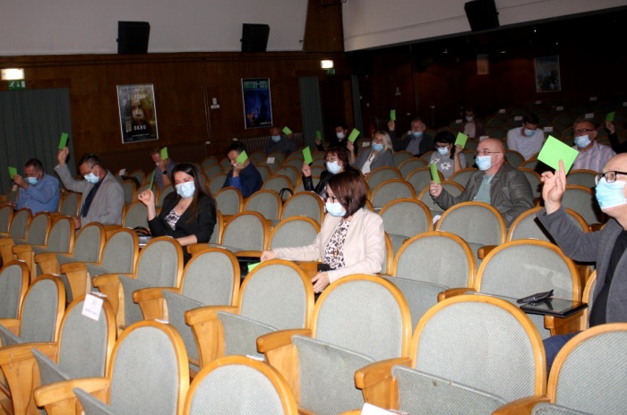 Seja občinskega sveta je bila tudi tokrat v dvorani Kulturnega doma v Črnomlju. (Foto: M. L.)