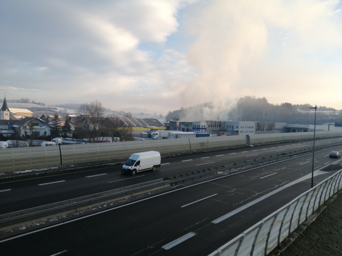 Nedavni požar v Trevesu zaustavil Revozovo proizvodnjo (Foto: DL/R.Nose)