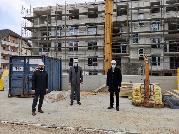 Trojica danes na čardaškem gradbišču (foto: Občina Črnomelj in SS RS)