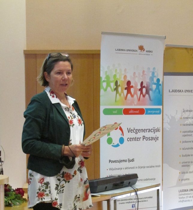 Nataša Kršak, direktorica Ljudske univerze Krško (vse fotografije: Večgeneracijski center Posavje)