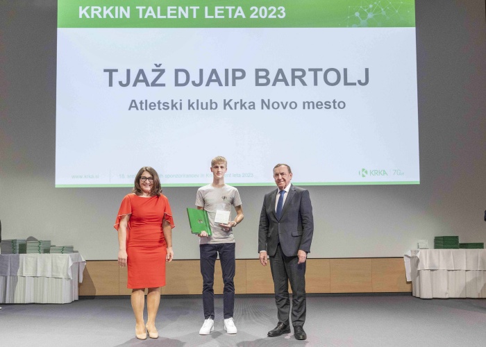 V Krki razglasili mlade talente leta 2023